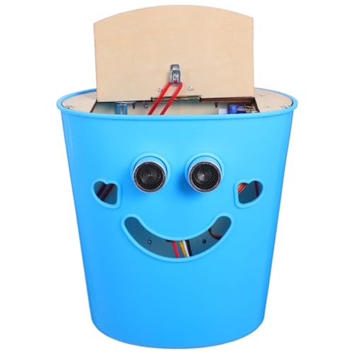 POPETPOP Kit de Cubo de Basura con Sensor de Movimiento Inteligente Proyecto Stem Educativo para Diseño Higiénico sin Contacto Desarrollo de Habilidades Científicas y Creatividad Color