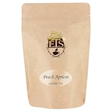 Peach Apricot Black Tea | Loose Leaf Pouches - 16oz| Naturally Flavored Ceylon Tea | Fruity and Smooth Blend | Hot or Iced Tea | Sweet Summer tea | English Tea Store