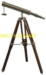 Vintage Nautical Griffith Telescope with Wooden Stand