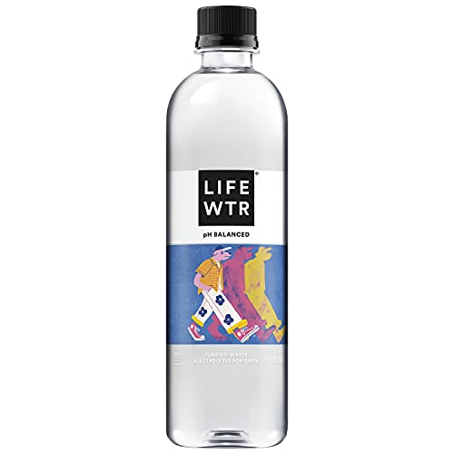 LIFEWTR, Premium Purified Water, pH Balanced with Electrolytes For Taste, 16.9 Fl Oz (Pack of 6)