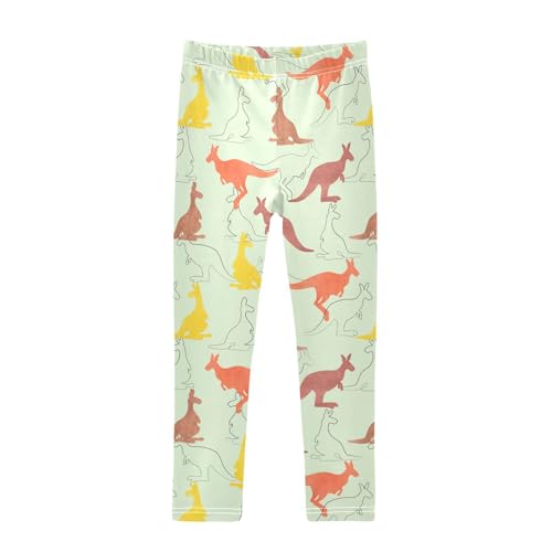 Girls Basic Leggings Baby Girls Pants Kangaroo Soft Footless Stretchy Tights Pants 4-10Y