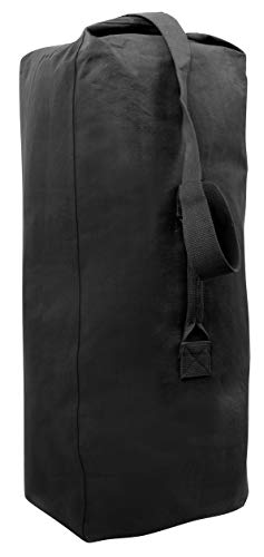 3499 BLACK TOP LOAD CANVAS DUFFLE BAGS 30 x 50