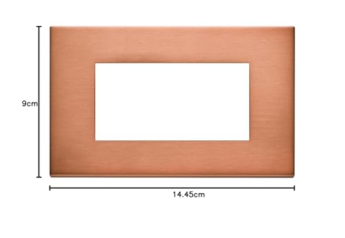 Plaque 4M Vimar 22654.86 en cuivre brossé pour 4 modules - 3