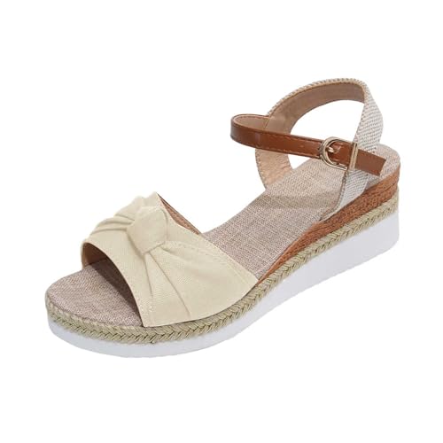 Sandalias de Cuña con Punta Abierta para Mujer Sandalias Plataforma Mujer Verano Sandalias Cuña Comodas Peep Toe Zapatos Tacon para Caminar