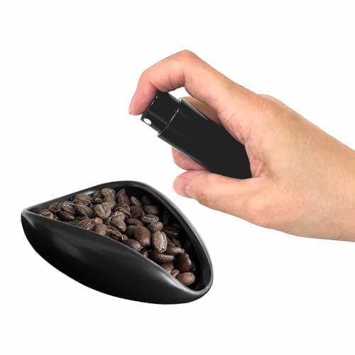 Lonimia Ceramic Single Dosing Tray for Coffee or Tea, Coffee Bar Accessories, and Espresso Coffee Bean Dosing Cup with Spray Bottle Coffee Power Static Reduction Spray