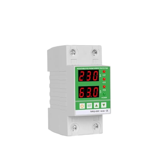 Relé protector de sobretensión Din de 40A a 80A 220V con pantalla dual ajustable 2