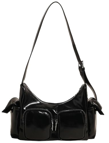 バッグ drawstring real leather sholder bag Y2K drawstring real leather sholder bag Y2K