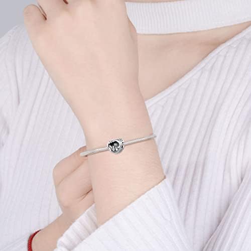 Vito Sterling Silver Charm Beads for Pandora Bracelets, Celtic Cross, Flower, Heart, Dreamcatcher, Hamsa, Tree of Life, Vintage European Mother's Day Jewelry Gift for Women Mom[Many Options]