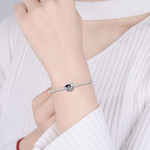 Vito Sterling Silver Charm Beads for Pandora Bracelets, Celtic Cross, Flower, Heart, Dreamcatcher, Hamsa, Tree of Life, Vintage European Mother's Day Jewelry Gift for Women Mom[Many Options]