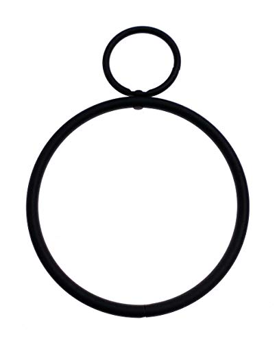 Drapierring Dekoring SCHWARZ, Innen Ø 35/100 mm, zum Drapieren von Gardinenstoffen, 1 Stück