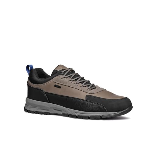 Geox Men's U Doray B ABX B Sneaker, Dove Grey Black a, 42 EU