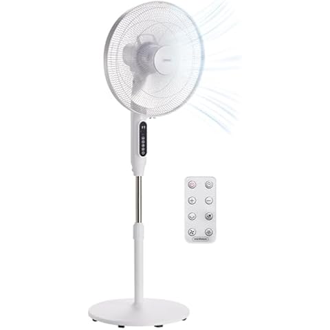 VonHaus 16" Pedestal Fan with Remote Cover