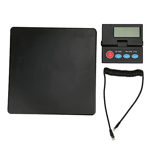 Natudeco 50kg 2g Electronic Platform Scale High Accuracy Display Measurement Tool Multi Function Platform Scale with G KG LB OZ for Home Commercial