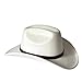 WaiHeikki Unisex Casual Cowgirl Hat Fashion Wide Brim Western Outdoor Cap for Women Men (White, ONE Size)