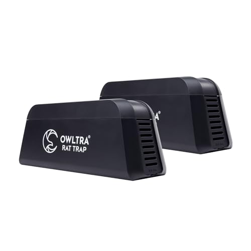 OWLTRA OW-1 Elektrische Rattenfalle für den Innenbereich, 2 Stück,...