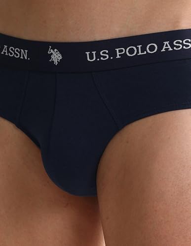 Image of U.S. Polo ASSN. Mens OEB09 Elasticized Waist Underwear Briefs - Pack of 2