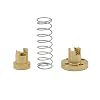 2pcs T8 Tr8x8 Anti Backlash Spring Loaded Brass Nut Elimination Gap (Acme Thread, 2mm Pitch, 4 Starts, 8mm Lead) for 8mm Acme Threaded T8x8 Lead Screw
