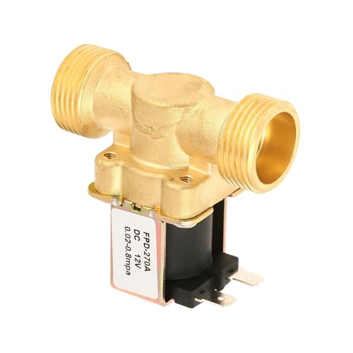 Válvula solenoide normalmente cerrada DC12V de agua con rosca G3/4 7