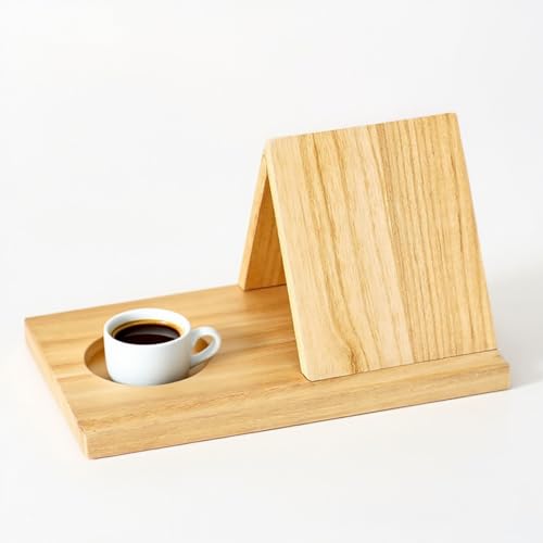 Buchständer Holz,Dreieckiges Lesepult für Bücher,Tablets und E-Reader,Lesen,Buchhalter für Schreibtâ€¦ – Miniatur