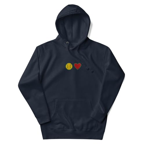 Sweat tennis brodé bleu marine XXL idéal pour l'après-match et le weekend