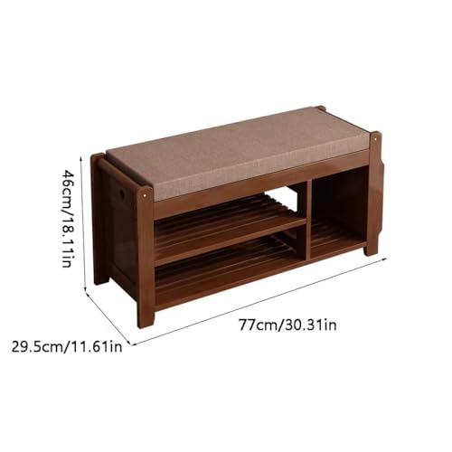 Banc à langer de porte haut de gamme en bois noble
