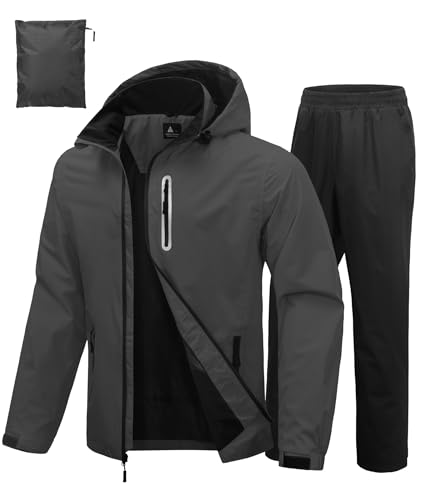 Image of SWISSWELL Men's Waterproof Golf Rain Suit Rain Gear Jacket and Pants Lightweight for Golf Fishing Big and Tall S-5XL