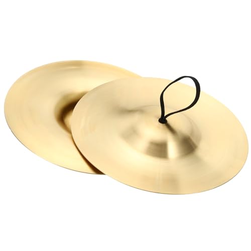 PATIKIL Finger Cymbals, 1 Pair Belly Dancing Finger Zills Brass Hand Cymbals Small Musical Instrument for Dancer Party