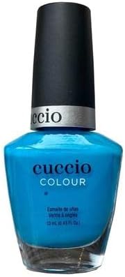 Cuccio ColourCuccio Pretty Awesome | Neon Nail Polish Nail Paint | 13ml | Long Lasting, Glossy, Vegan | Paraben Free | No Yellowing | FREE from Harmful Chemicals (Live Your Dream) - Sky Blue