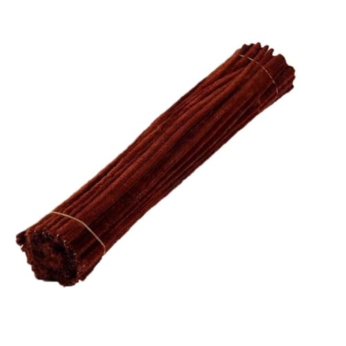 Tubo de vástago chenilla color vino tinto para material hecho a mano