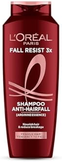 L'Oreal Paris Anti-Hair Fall Shampoo, Reinforcing & Nourishing for Hair Growth, For Thinning & Hair Loss, With Arginine Essence and Salicylic Acid, Fall Resist 3X, 340ml