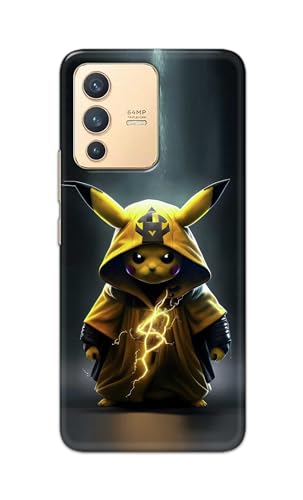 Image of PRINTFIDAA Printed Hard Back Cover Case for Vivo V23 5G Back Cover (Cartoon Cat) -112