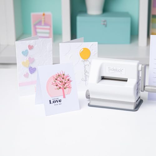 Sizzix Sidekick Starter Kit 661770 Portable Manual Die Cutting & Embossing Machine for Arts & Crafts, Scrapbooking & Cardmaking, 6.35 cm Opening, 2.5" Opening, White by Sizzix - Image 5
