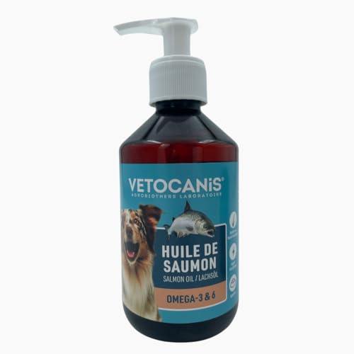 Vetocanis | Huile de Saumon pour Chien et Chat | Aliment Complémentaire Chien et Chat | A Base...