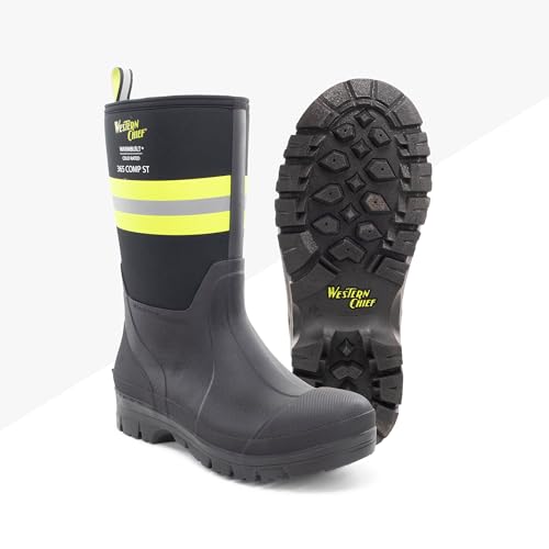 Image of Western Chief Unisex 365 Neoprene Cold Weather Boots for Men and Women | Waterproof rubber with insulated lining, anti-slip outsole, comfort insole, ankle, mid and tall snow boot for outdoor wear