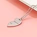 HOFOYA Best Friends Necklaces Weirdo 1# Weirdo 2# Split Heart Matching Necklace Set 2 Bestie Pendant BFF Necklace for 2 Friendship Jewelry Gifts for Sisters Bestie.