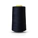 Realm Single Overlocking Sewing Machine Polyester Thread 5000 Yards Cones White Black Natural Navy Red (Peach