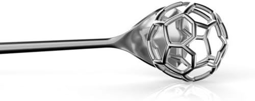 Alessi MMI28 dipper do miodu akacjowego z polerowanej stali nierdzewnej 18/10, srebro