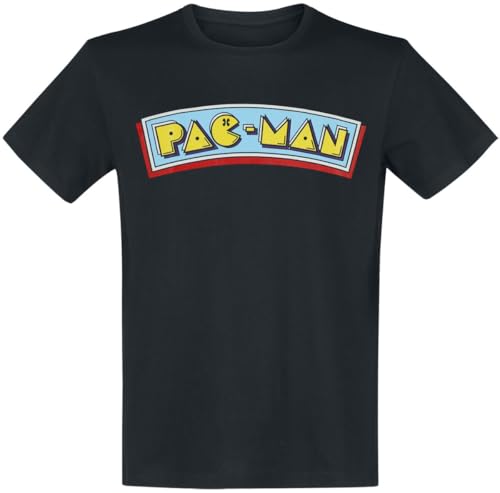 T-shirt Pac-Man homme noir manches courtes qui ravive la nostalgie des années 80