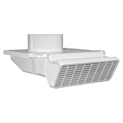 SoffitFlow 4-Inch Soffit Vent for Bathroom Fan Exhaust