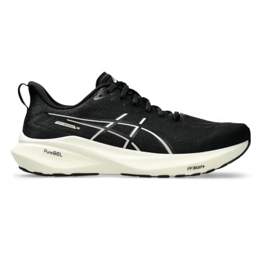 ASICS Tênis de corrida masculino GT-2000 13, Preto/branco, 41