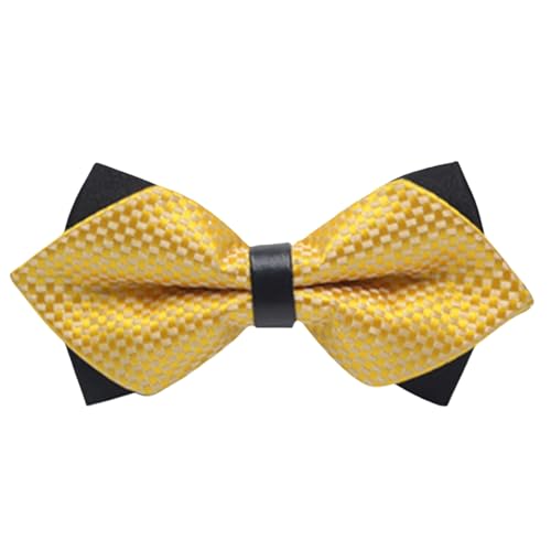 AMateschitz Gravata para homem, 12 cm x 6 cm, clássica, monocromática, com ganchos, ajustável, gravata de laço para homem, laço de cetim de seda, laço estreito para casamentos, festas, carnaval