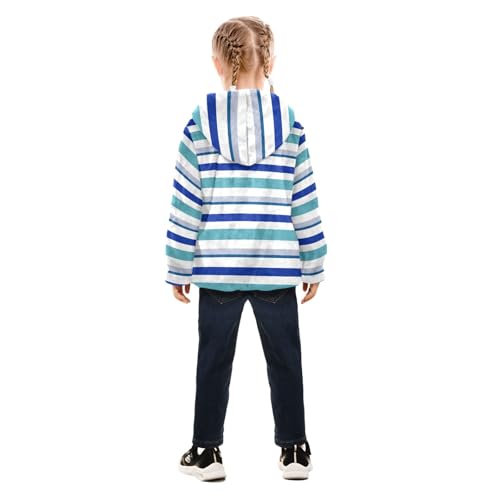 GuoChe Stripe Blue Fleece Jacket Baby Boy4