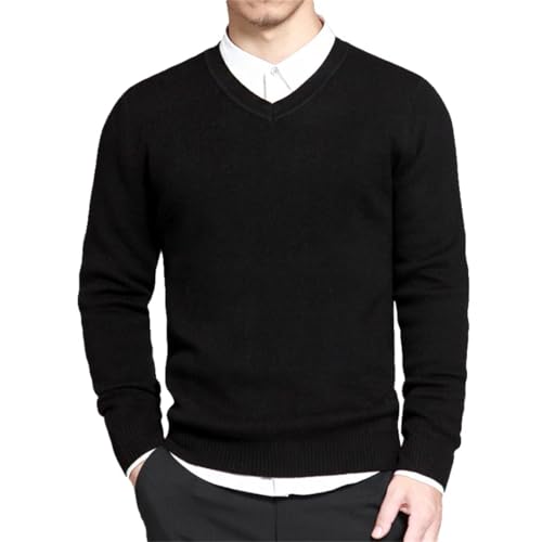 Spring Mens Pullovers Sweater Simple Style Cotton Knitted V Neck Sweater Jumpers Thin Male Knitwear3