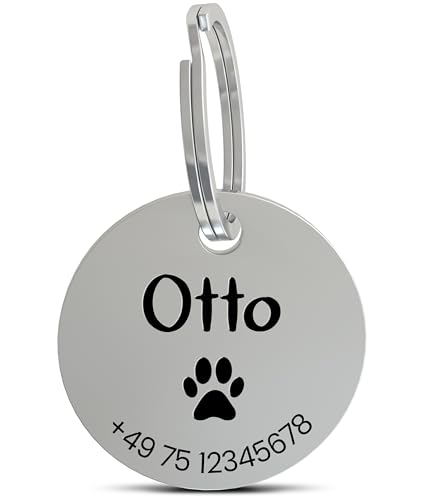 Meinearmbänder Hundemarke mit Gravur – personalisierbar mit...
