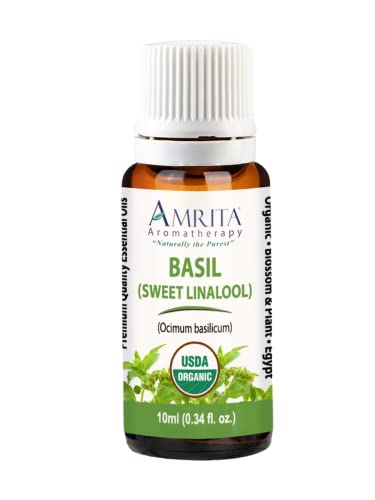 Aceite Esencial Orgánico de Albahaca Dulce Linalol 10ml
