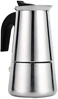 Włoski ekspres do kawy espresso z filtrem ze stali nierdzewnej Dzbanek do kawy Moka srebrny 100/200/300/450 ml do biura kuchennego (rozmiar: 200ml)