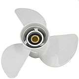 13 1/4x17-K Boat Motor Aluminum Propeller - Replaces 6E5-45945-01-EL - Compatible with Yamaha Outboard Engines 60HP 70HP 75HP 80HP 85HP 90HP 115HP 130HP - 15 Tooth-RH - Aluminum Outboard Propeller -  Dlnig Auto Parts