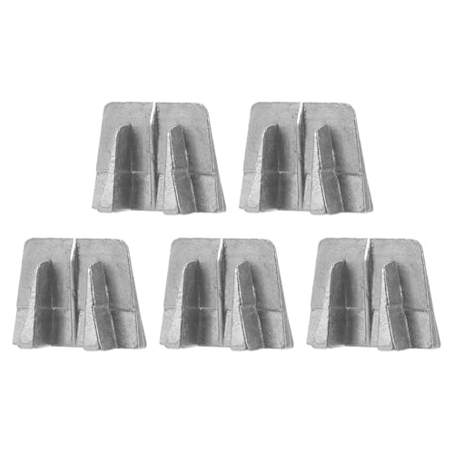 HOUDERCO Lot de 5 Coins de Marteau en Aluminium, Accessoires de Fixation pour Manches de Hache, Coins Métalliques Coniques Solide, Outil de Renfort pour Réparation de Manches en Bois,