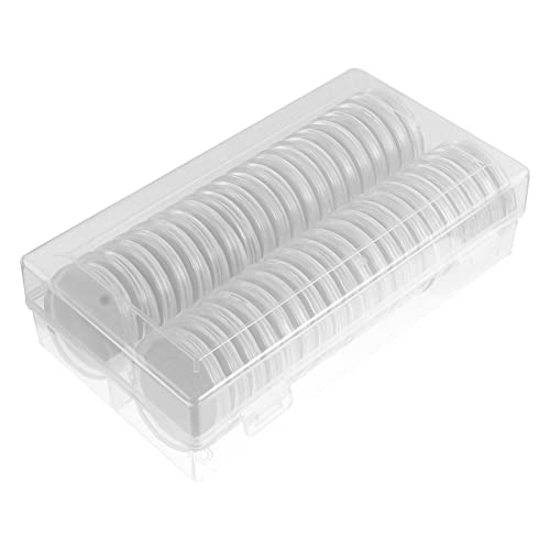 KICHOUSE Capsulas para Monedas 40pz Contenedores Plásticos miniatura 1