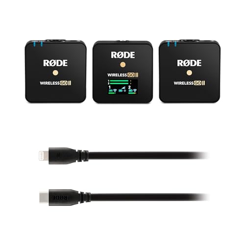 Wireless GO II RØDE sistema inalámbrico doble canal con transmisión digital y cable SC19